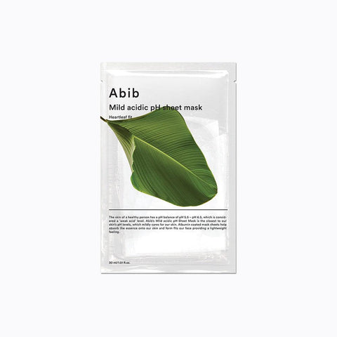 Soonsu Beauty Mild Acidic pH Sheet Mask Heartleaf Fit front view