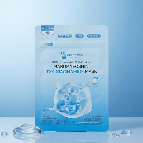 Mabup Yeoshin Daily Sheet Mask - Tranexamic Acid & Niacinamide, 7 Sheets (130 ml)