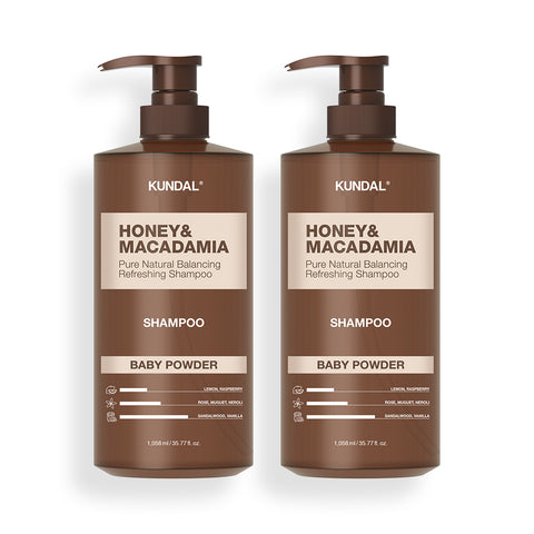 Kundal Nature Shampoo 2 Pack Baby Powder 1058ml