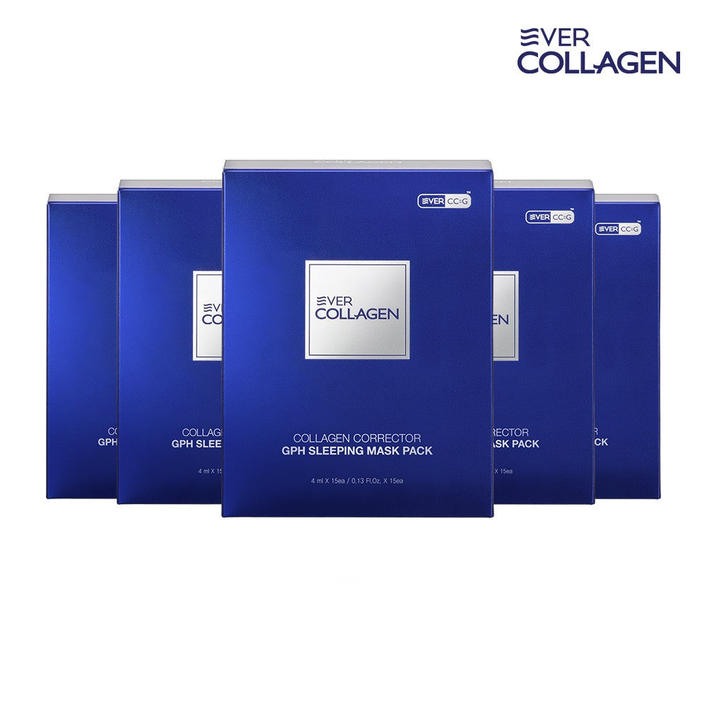 Newtree Ever Collagen Sleeping Mask Pack 15 Sachets x 5 Box