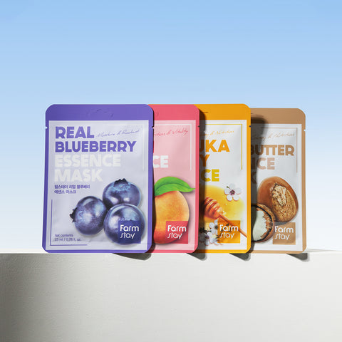 Farmstay Real Essence Mask Combo Pack ver.2 (1 box, 12 sheets)