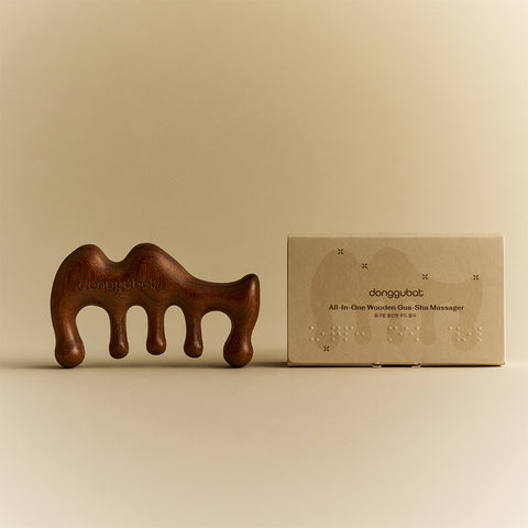 Donggubat Home Therapy 2-Piece Gua Sha & Hand Cream Set (Wood Gua Sha + Hand Cream)