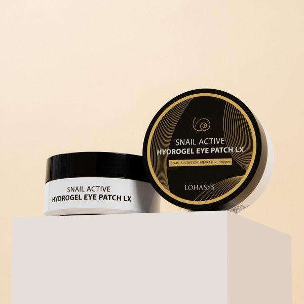 Soonsu Beauty Snail Active Hydrogel Eye Patch LX 60patches texture close-up