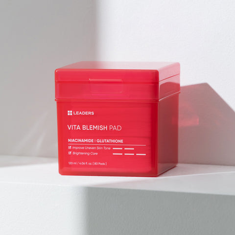 Leaders Blemish Mark Pads 80pcs + 80pcs (Refill) + Milk Sponge White Mud Pack-to-Foam Cleanser 120g