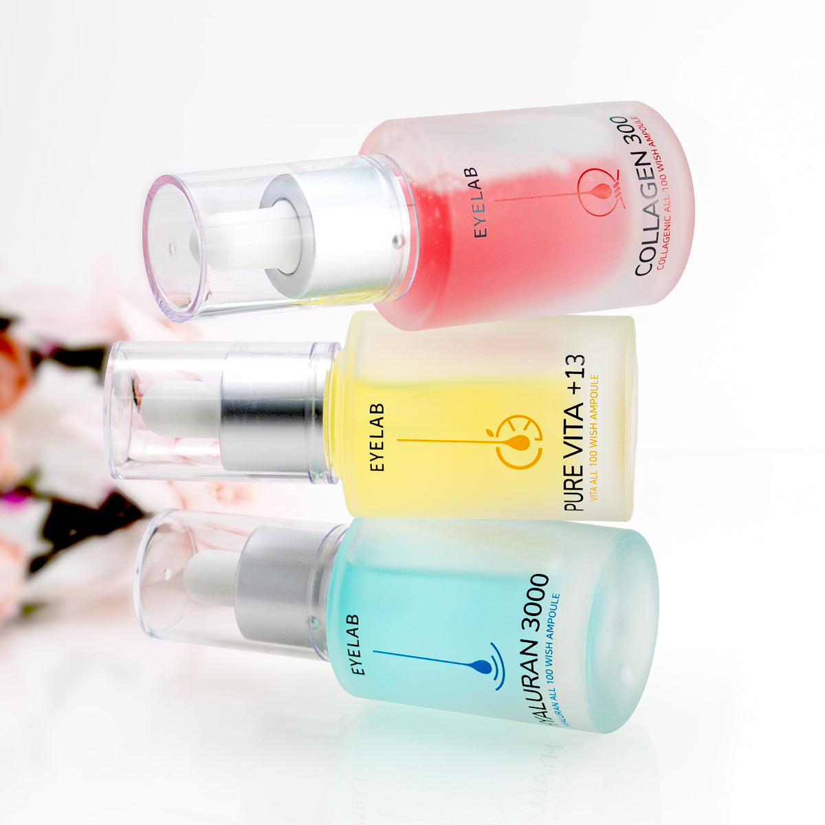 Eyelab (2 Pack) Premium Skincare 3-Piece Ampoule Set Brightening Firming & Hydration