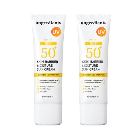Ongredients Skin Barrier Moisture Sunscreen 50ml (2 Pack)