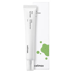 Celimax eye cream tube with packaging on a white background