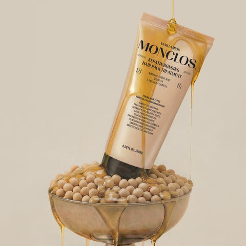 Monclos Keratin Bonding Hair Pack Treatment 180ml (3 Pack)