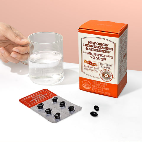 New Origin Lutein Zeaxanthin & Astaxanthin 30 Capsules 1-Month Supply