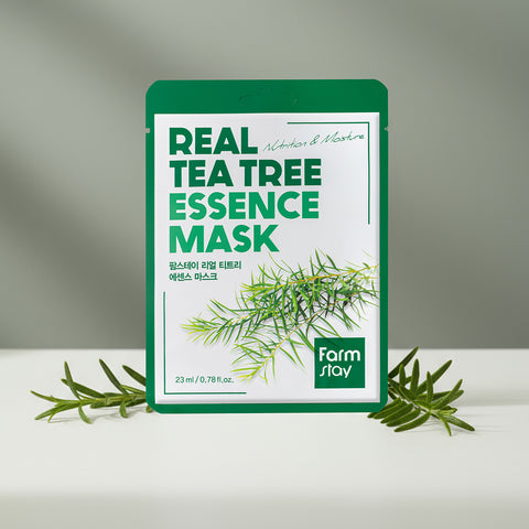 Farmstay Real Tea Tree Essence Mask Pack (23ml x 10 Sheets)