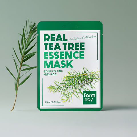 Farmstay Real Tea Tree Essence Mask Pack (23ml x 10 Sheets)