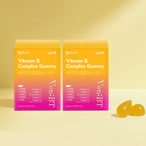 Chongkundang VenBT Daily Care Vitamin B Gummies 60 Gummies (2 Pack) Zero Sugar