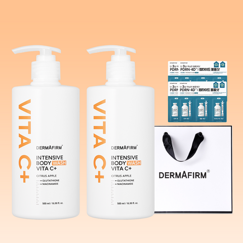 Dermafirm Vita C Body Wash 500ml (2 Pack)