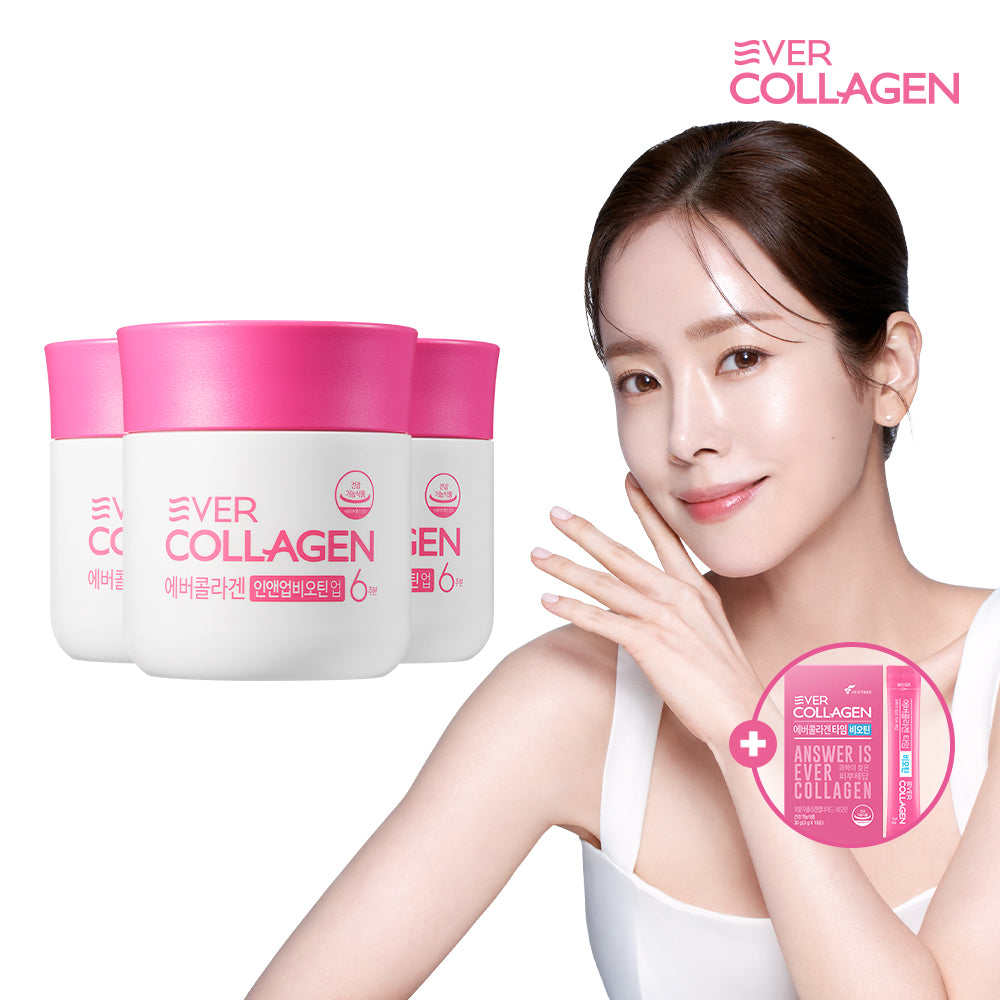 Newtree Ever Collagen In&Up Biotin Up 18 Weeks + 10 Sachets GPH Low-Molecular Tripeptide Collagen