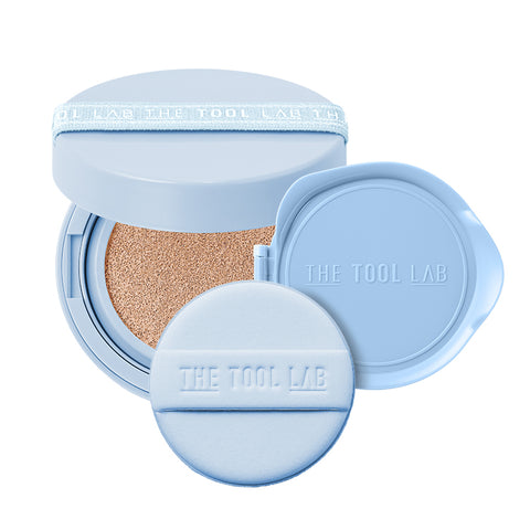 The Tool Lab Stamp Skin-Fit Cushion Airy 11g Cushion & Brush Set (Refill sold separately) SPF40++