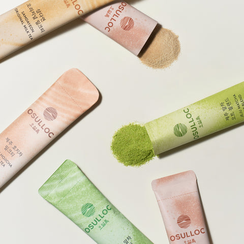 OSULLOC Jeju Hojicha Milk Tea 10 Sachets (200 g)