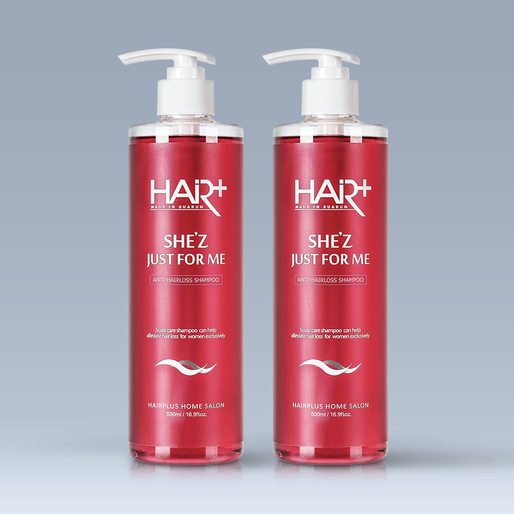 HairPlus Women's Anti-Hair Loss Shampoo 500ml (2 Pack)