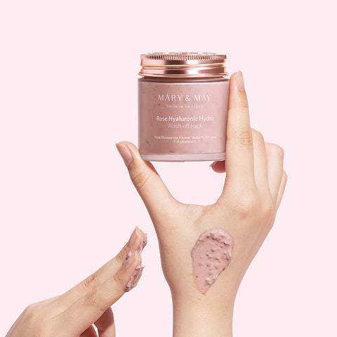 Mary&May Vegan Rose Hyaluronic Hydra Wash-Off Mask 125g (5 Types)