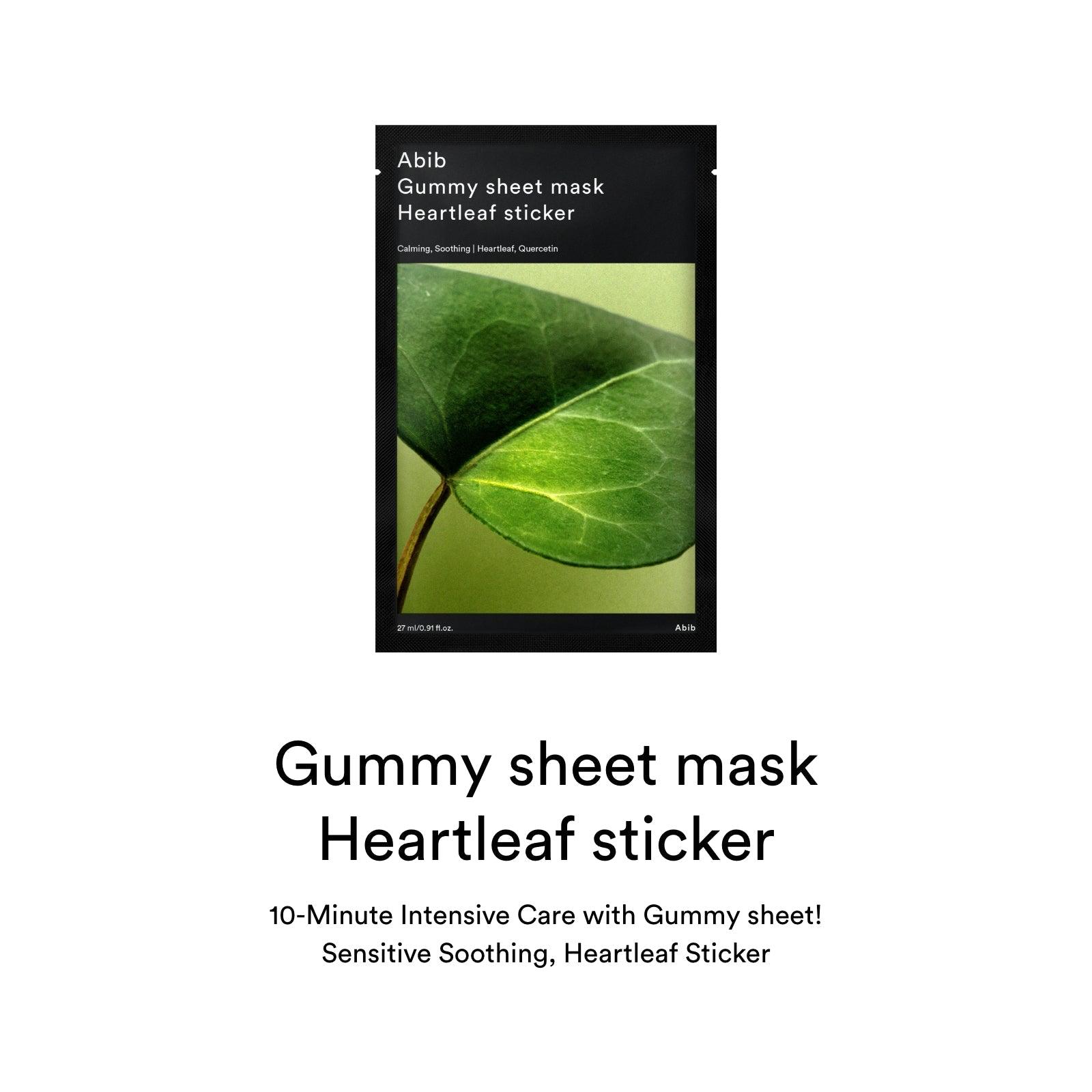 Soonsu Beauty Gummy Sheet Mask Hearleaf Sticker side view