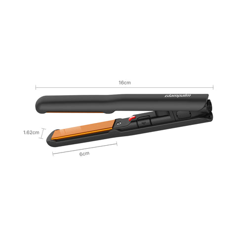 Glampalm Glam Chic Mini Flat Iron GP103 Travel Dual-Voltage Black
