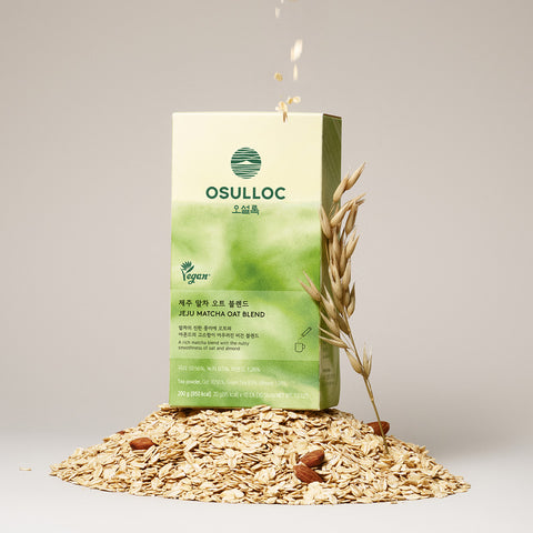 OSULLOC Jeju Matcha Oat Blend Powder - 10 Sticks (200 g, 10 x 20 g) (2 Pack)
