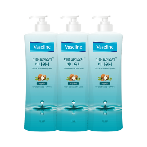 Vaseline Daily Moisture Body Wash 800ml (3 Pack)
