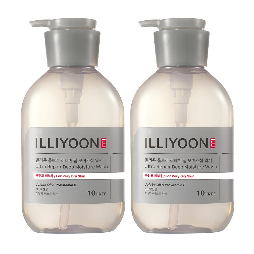 ILLIYOON Ultra Repair Moisture Body Wash Cleanser 500ml (2-Pack)