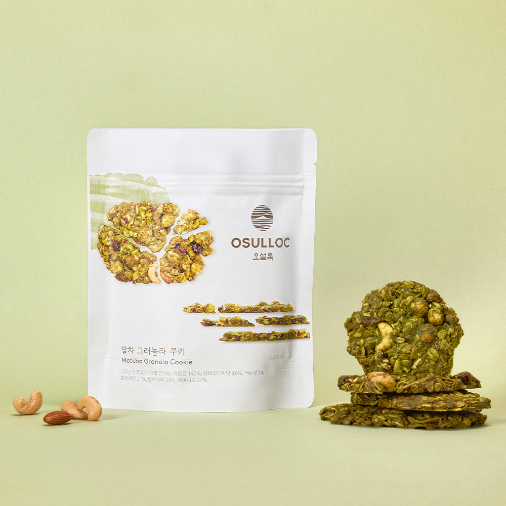 OSULLOC Matcha Granola Cookies (2-pack, 120 g)