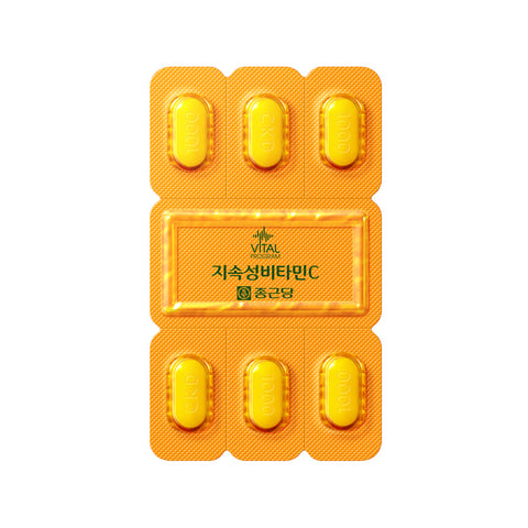 Chongkundang Vital Program Sustained-Release Vitamin C 30 Tablets 30g (3 Pack)