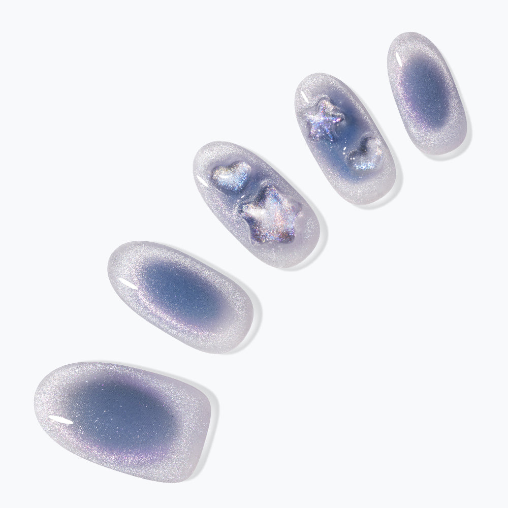 Dashing Diva Magic Press Star Hole (Almond) Nail Tips