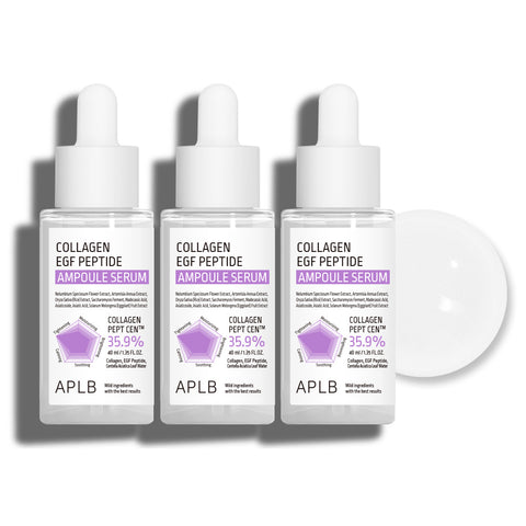 APLB Collagen EGF Peptide Ampoule Serum 40ml (3 Pack)