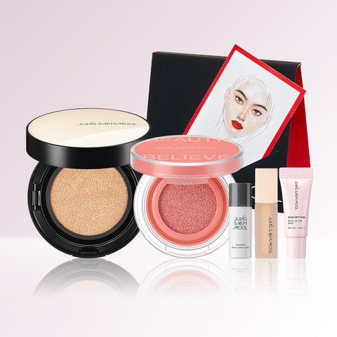 JUNG SAEM MOOL Natural Makeup Set (Skin Nuder Cushion + Cushion Blush)