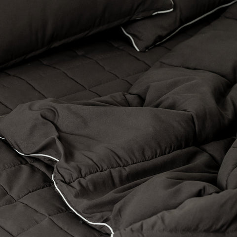 Nard Relaxa Deep Sleep All-Season Comforter (Charcoal / White)