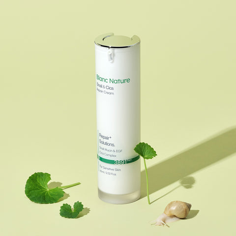 Blancnature Snail Mark Cream with High-Concentration Cica 60ml