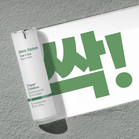 Blancnature Snail Mark Cream with High-Concentration Cica 60ml