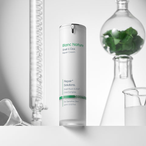 Blancnature Snail Mark Cream with High-Concentration Cica 60ml