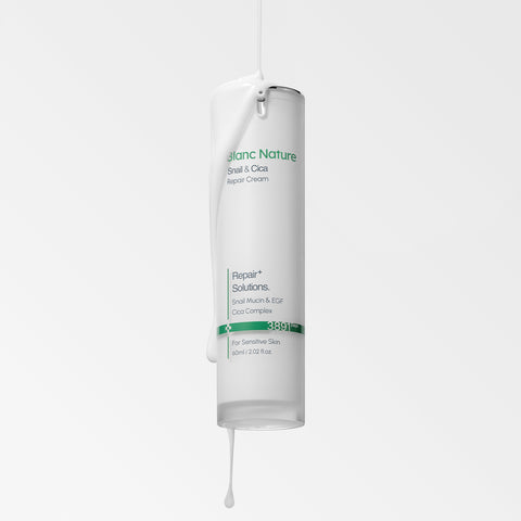 Blancnature Snail Mark Cream with High-Concentration Cica 60ml