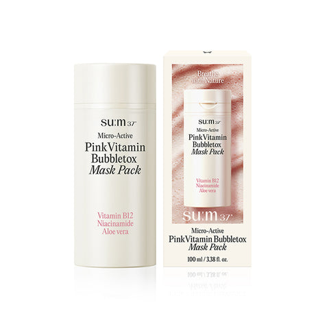 SU:M37 Micro Active Pink Vitamin Bubble Tox Mask 100ml