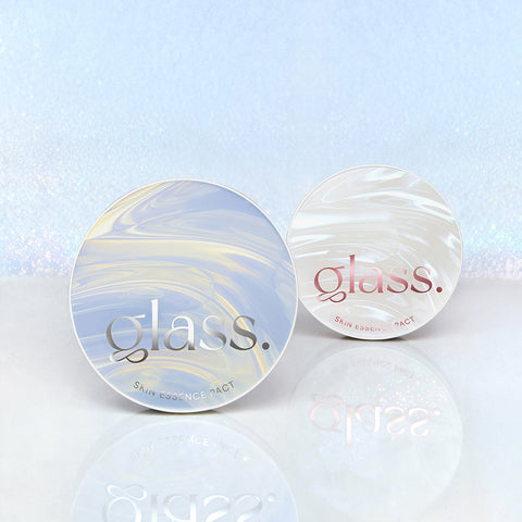 AGE20'S Glass Skin Essence Pact Soft Pearl Glow Edition 12.5g + Refill 12.5g (2 Puffs, Jewelry Sticker, Tone-up Base 6ml)