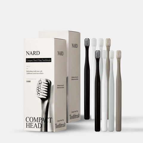 Nard Compact 2-Stage Fine-Bristle Toothbrush