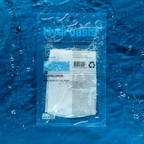 Barulab HydroOasis¢â 6-Hyaluronic Acid Blue Aqua Facial Mask 10sheets