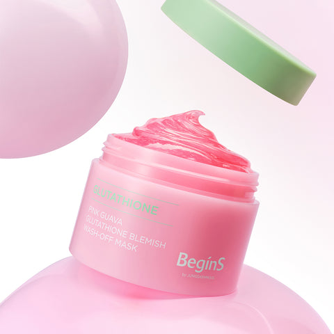 BeginS By JUNG SAEM MOOL Pink Guava Glutathione Trace Wash-Off Mask 90g