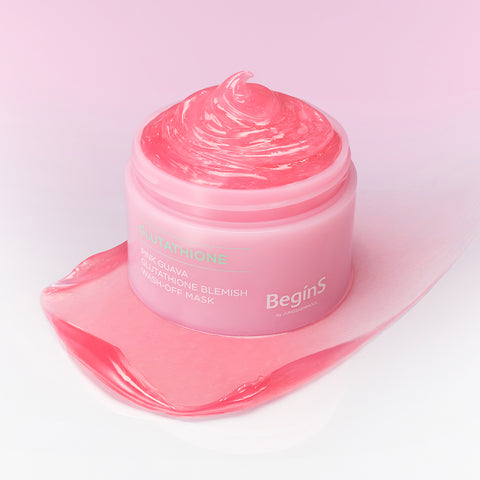 BeginS By JUNG SAEM MOOL Pink Guava Glutathione Trace Wash-Off Mask 90g