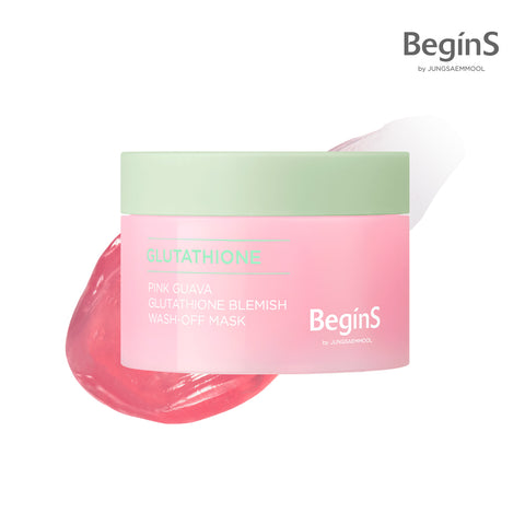 BeginS By JUNG SAEM MOOL Pink Guava Glutathione Trace Wash-Off Mask 90g