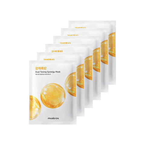 makeON Synergy Mask 20g 6ea Set ? Deep Moist / Dual Toning / Firming Up