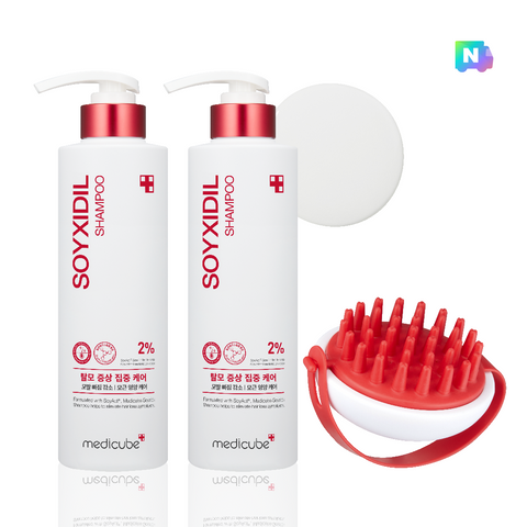Medicube Soysidil Scalp Volume Anti-Hair Loss Shampoo (Baby Powder) 490ml 2 Pack