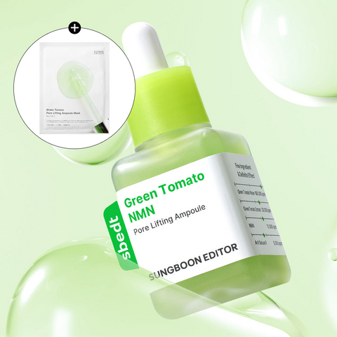 Sungboon Editor Green Tomato NMN Ampoule + Pore Mask Pack Set 40ml