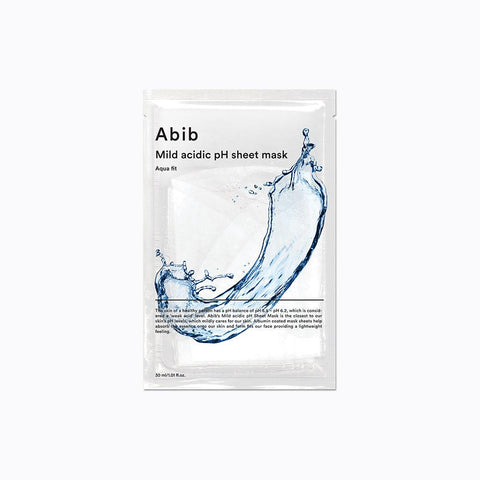 Soonsu Beauty Mild Acidic pH Sheet Mask Aqua Fit front view