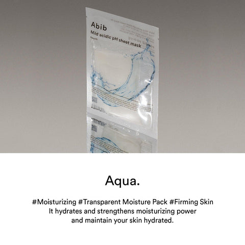 Soonsu Beauty Mild Acidic pH Sheet Mask Aqua Fit application use