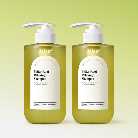 Daleaf Chlorella Better Root Relaxing Shampoo 500ml (2 Pack)